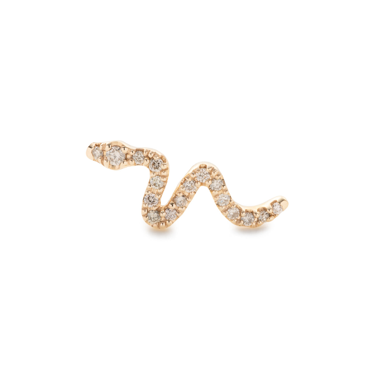 SNAKE KNOT Diamond Earring