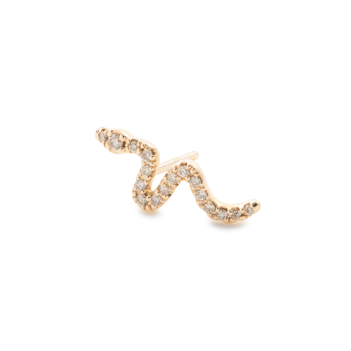SNAKE KNOT Diamond Earring