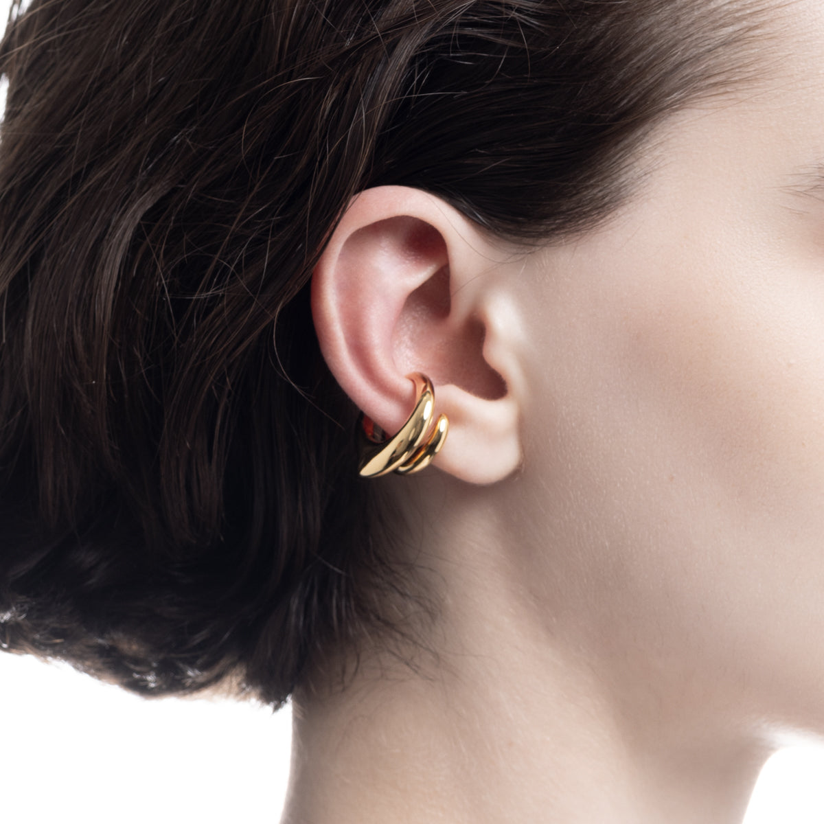PARAKEET Ear Cuff  Gold Plated for Left ear