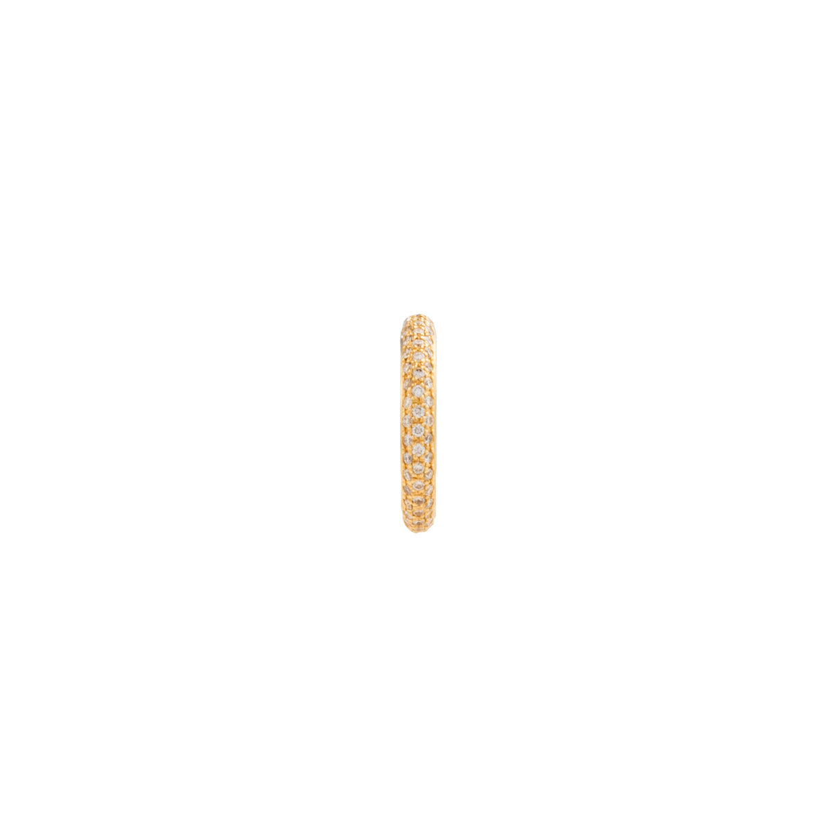 【Made-To-Order】 18K ALL ABOUT BASICS 3-Row Pavé Diamond Ear Cuff Medium size