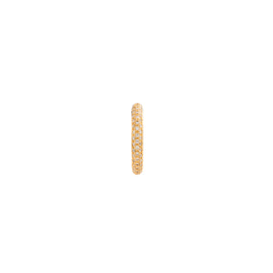 【Made-To-Order】 18K ALL ABOUT BASICS 3-Row Pavé Diamond Ear Cuff Medium size