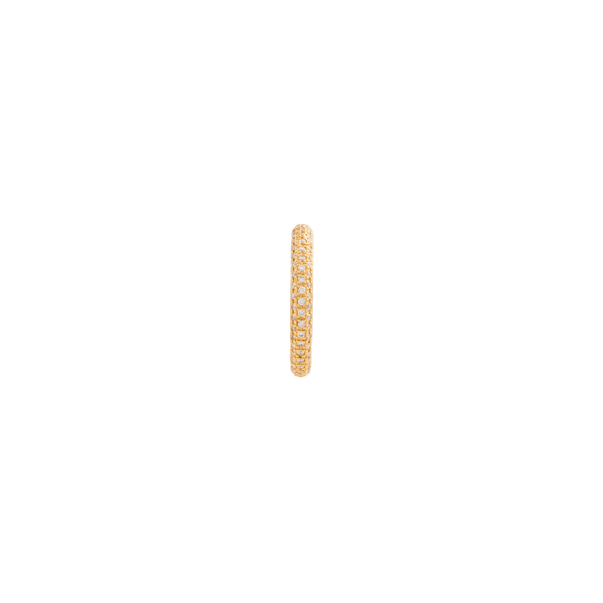 18K ALL ABOUT BASICS 3-Row Pavé Diamond Ear Cuff Small size