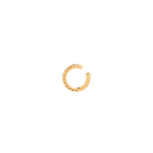 【Made-To-Order】 18K SHARK TEETH Diamond Ear Cuff Small size