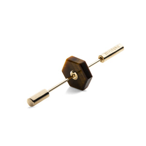 Short SPEAR Earring, Tiger's Eye