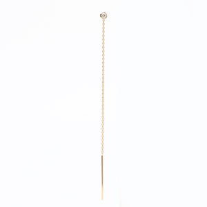 18K MANHATTAN Diamond Chain Earring Large size