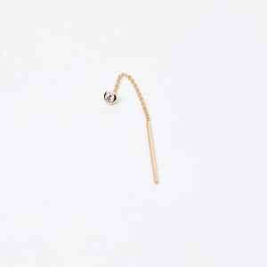 18K MANHATTAN Diamond Chain Earring Small size