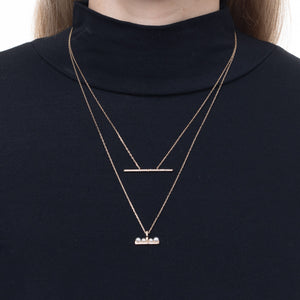 TRAPEZE Diamond Necklace Large size