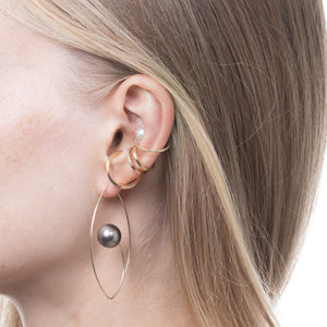 GOSSAMER Double Line Diamond Ear Cuff