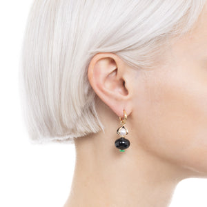 BIRD OF PARADISE Onyx Charm Earring