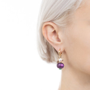 BIRD OF PARADISE Amethyst Charm Earring