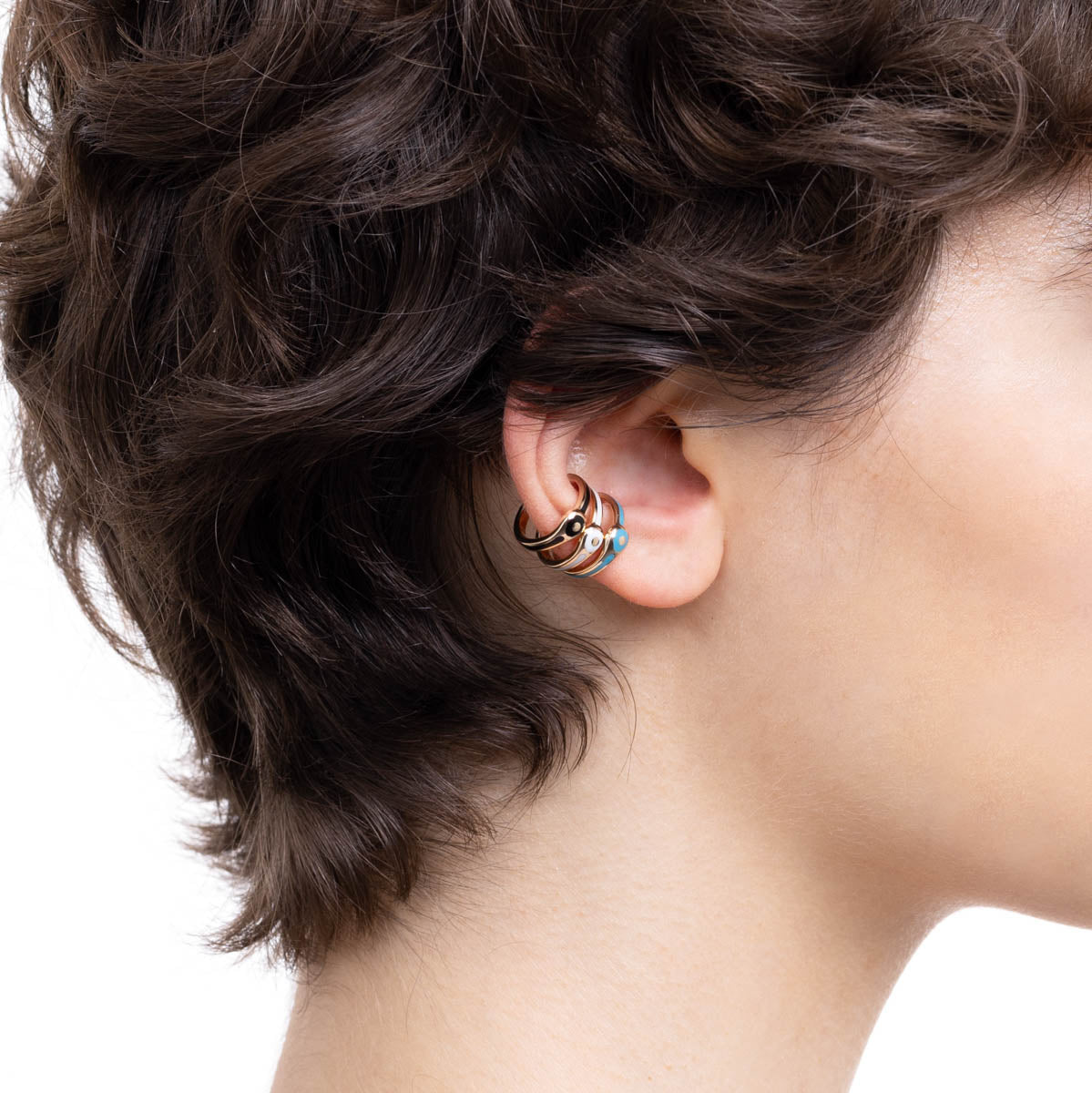 BIRD OF PARADISE Ear Cuff in Ivory White