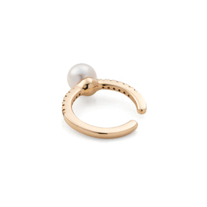 Akoya Pearl Diamond Ear Cuff