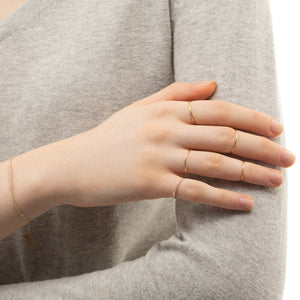 18K ALL ABOUT BASICS Promise Ring