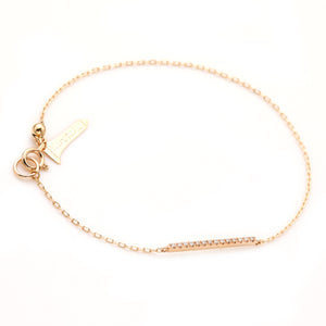 GOSSAMER Diamond Short Bar Bracelet