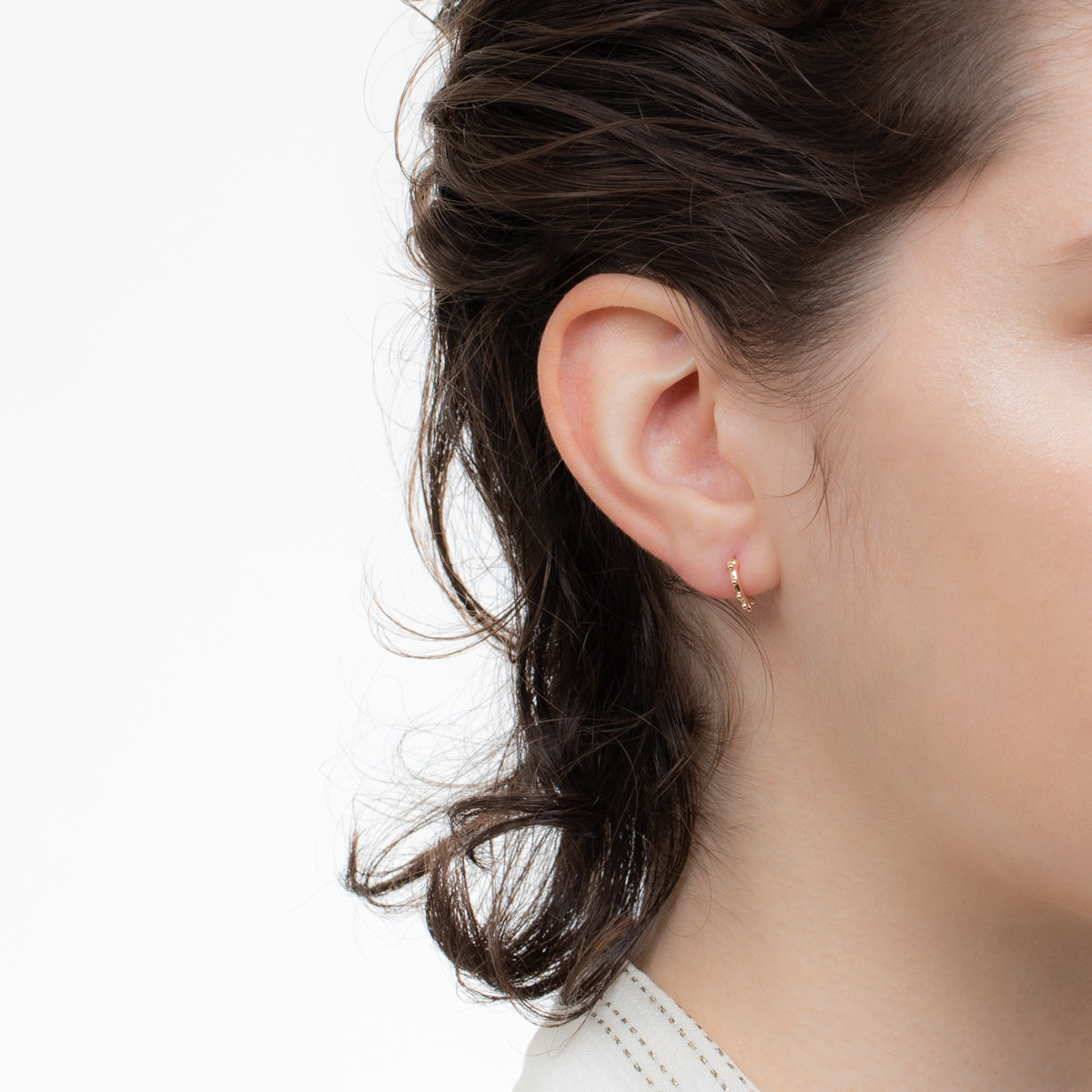 SEA ANEMONE Huggie Hoop Earring Extra Small size