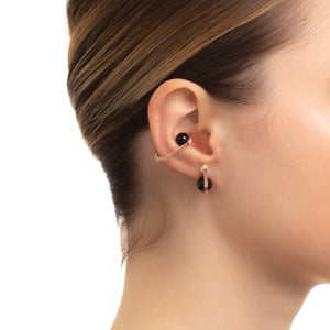 BELUGA Akoya Pearl Onyx Earring