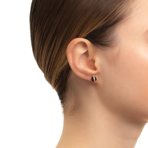 BELUGA Onyx Diamond Earring Small size