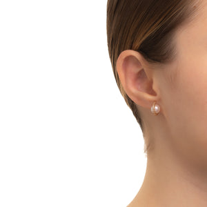 BELUGA Akoya Pearl Diamond Earring Medium size