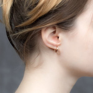 18K DUNE Hoop Earring Medium size