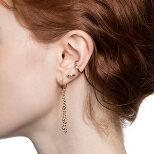 18K CASCADE Diamond Charm Earring