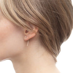18K ALL ABOUT BASICS Diamond Short Arrow Earring