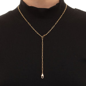 18K ALL ABOUT BASICS Ladder Chain Necklace