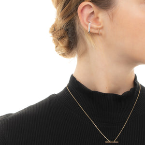 GOSSAMER Diamond Staple Earring