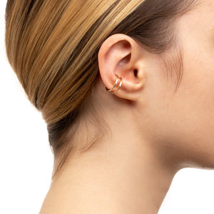 GOSSAMER Double Line Diamond Ear Cuff