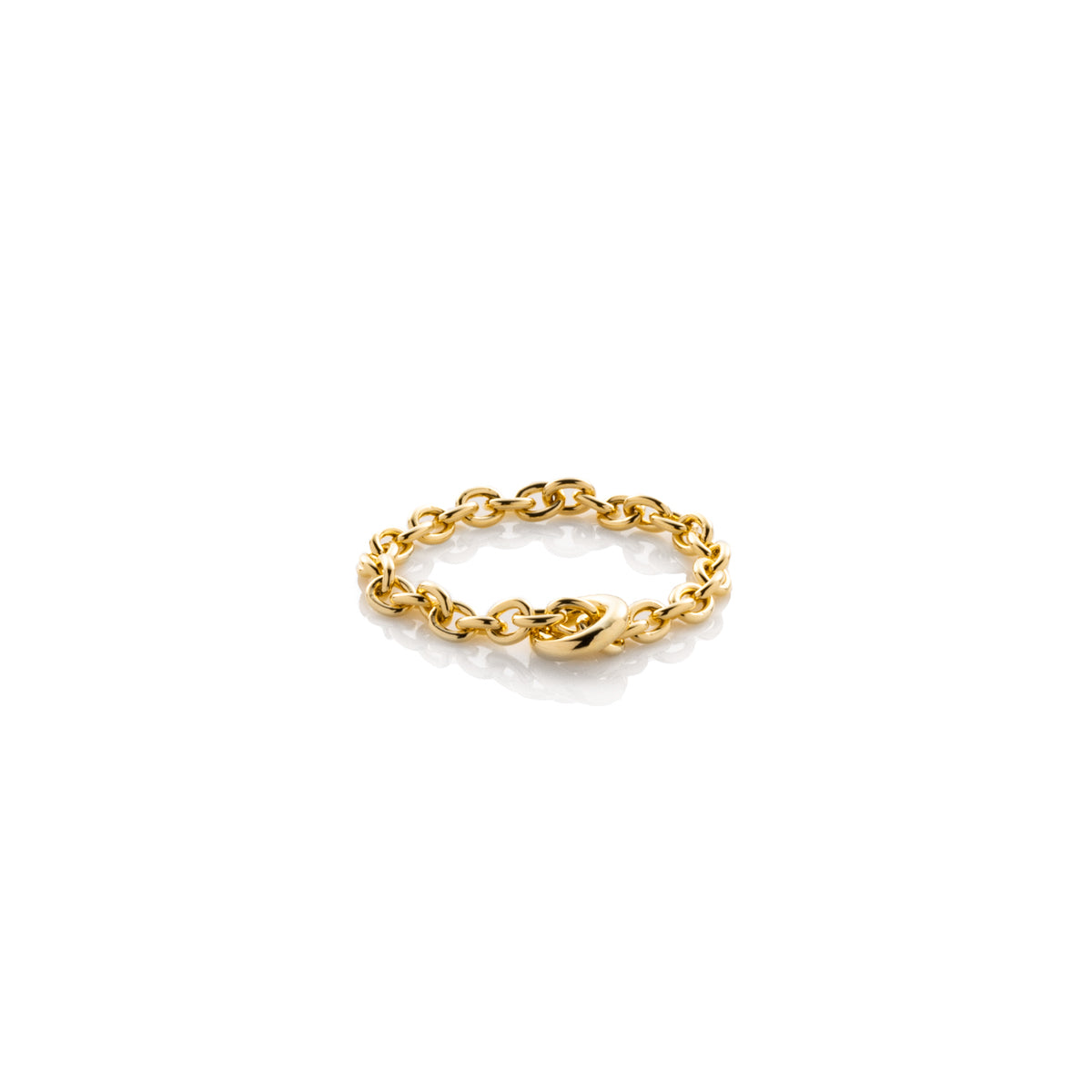 18K ALL ABOUT BASICS Chain Ring Medium size