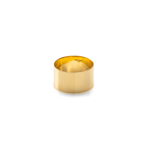 18K ALL ABOUT BASICS Flat Wide Band Ring