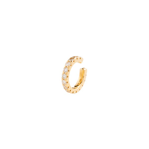 【Made-To-Order】 18K SHARK TEETH Diamond Ear Cuff Small size