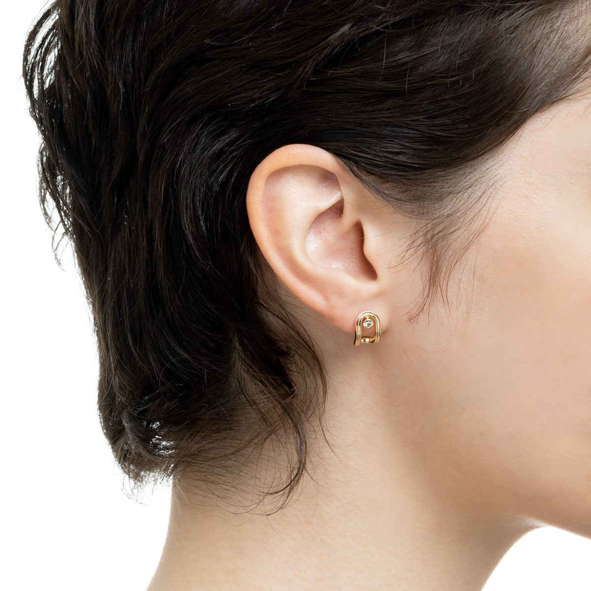 BELUGA Oblong Diamond Earring
