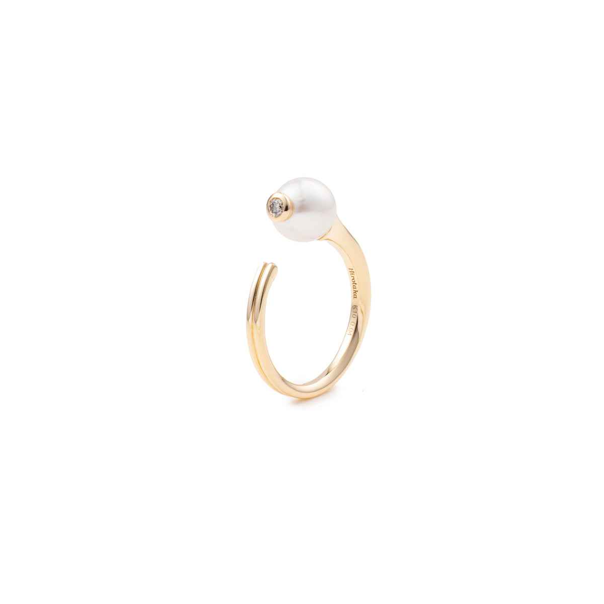 【Made-To-Order】 BELUGA Akoya Pearl Diamond Ring