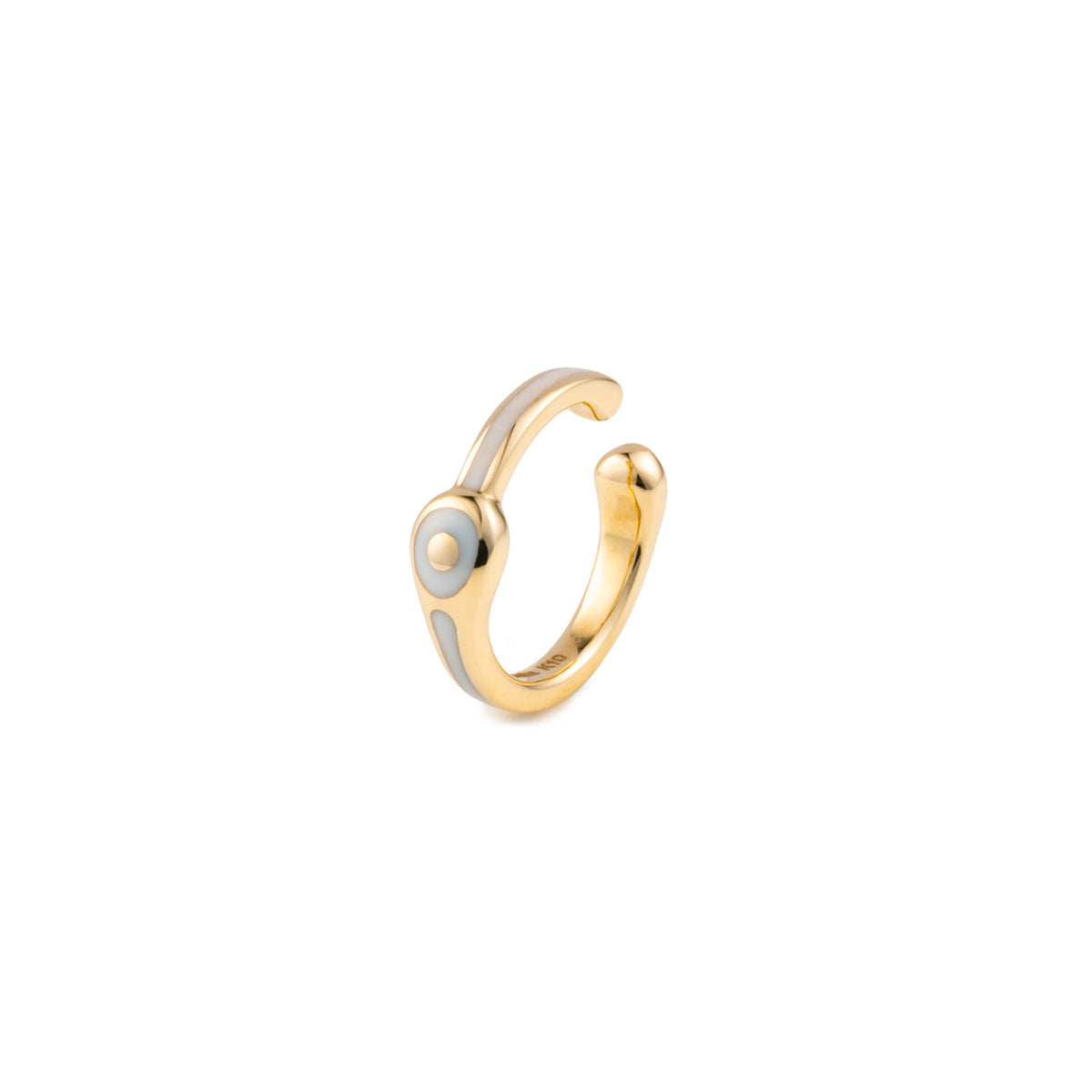 BIRD OF PARADISE Ear Cuff in Ivory White