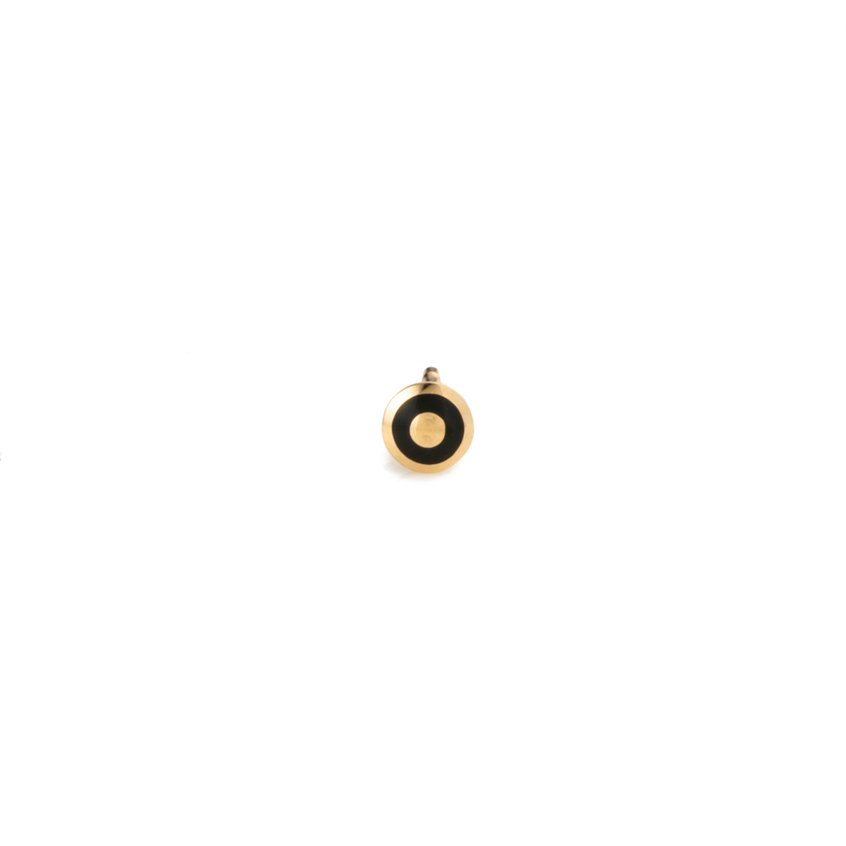 【Made-To-Order】 BIRD OF PARADISE Bird's Eye Stud Earring in Jet Black