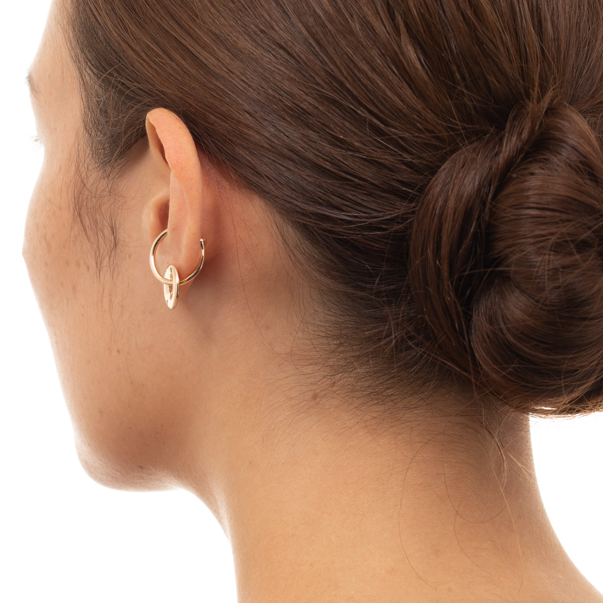 WHEEL OF FORTUNE White and Black Diamond Ear Cuff