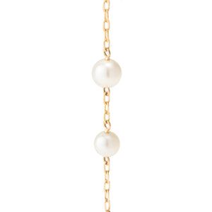 ALL ABOUT BASICS Toggle Akoya Pearl Chain Earring