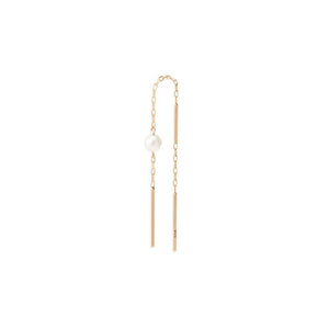 ALL ABOUT BASICS Toggle Akoya Pearl Chain Earring