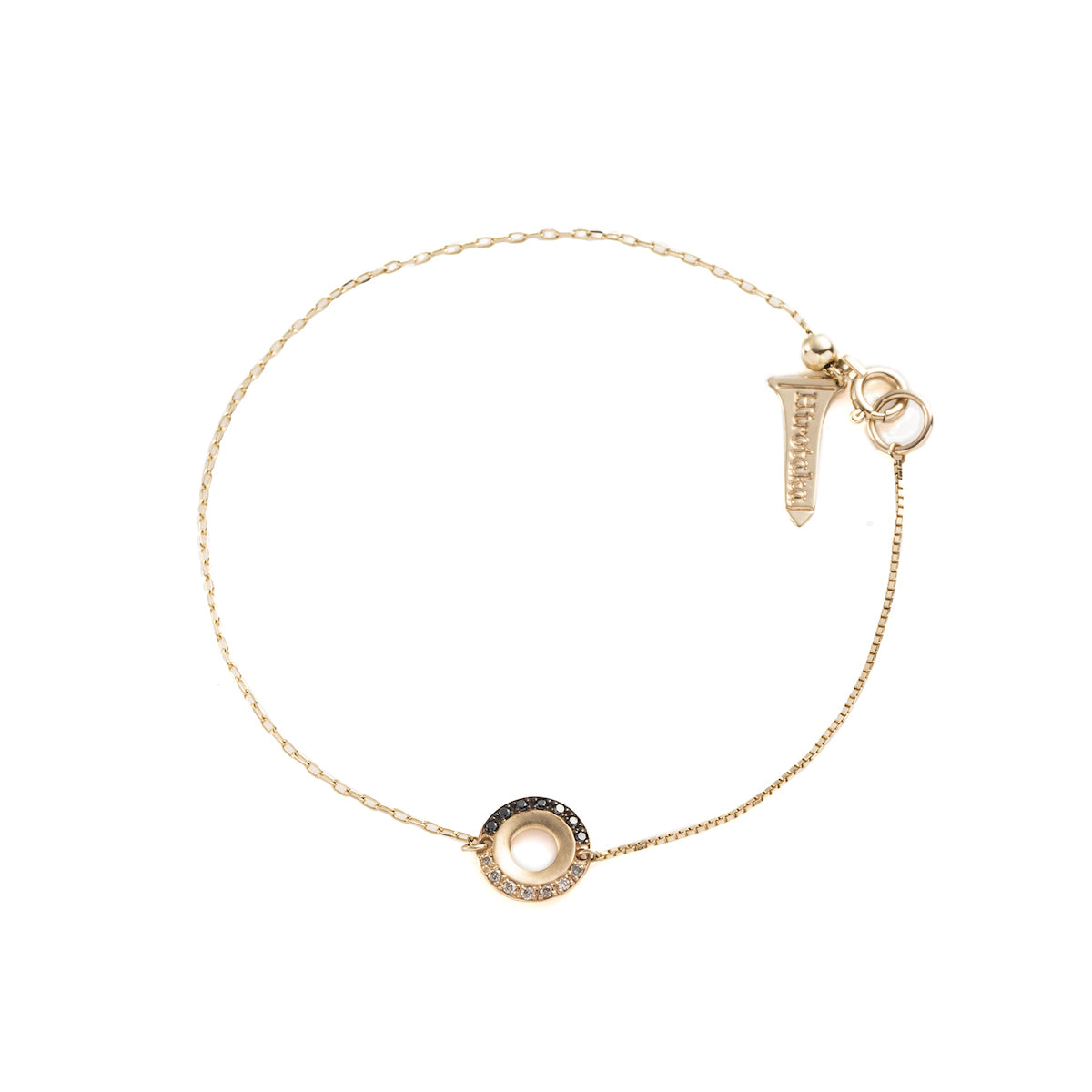 【Made-To-Order】WHEEL OF FORTUNE White and Black Diamond Bracelet