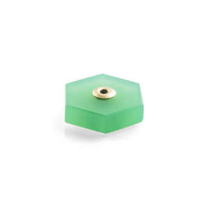Hexagon Chrysoprase Stone for SPEAR Earring