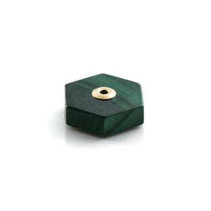 Hexagon Malachite Stone for SPEAR Earring