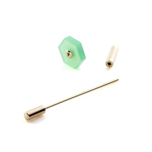 Short SPEAR Earring, Chrysoprase