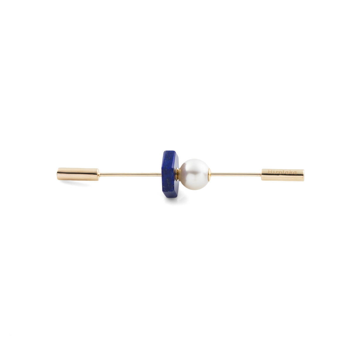 SPEAR Earring, Akoya Pearl & Lapis Lazuli