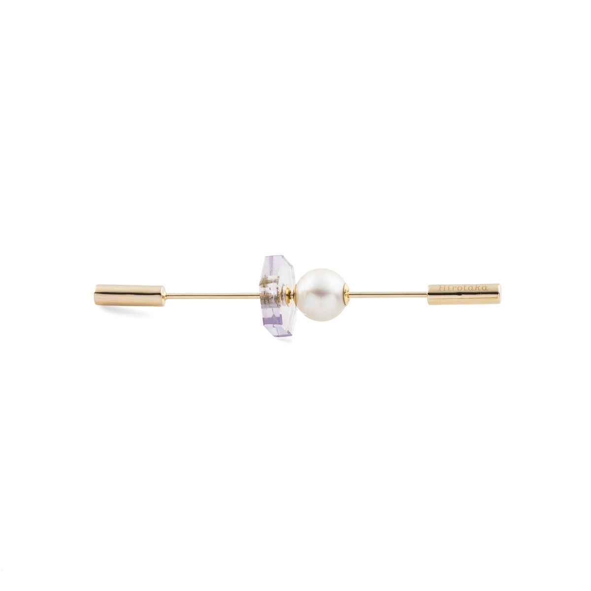 SPEAR Earring, Akoya Pearl & Amethyst