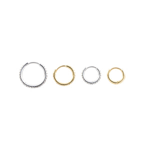 18K MANHATTAN Hoop Earring Small size