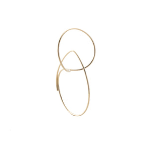 ALL ABOUT BASICS Double Hoop Floating Earring Medium size