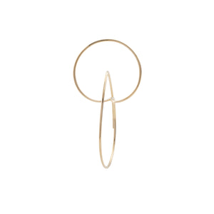 ALL ABOUT BASICS Double Hoop Floating Earring Medium size