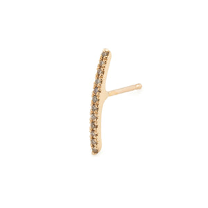 GOSSAMER Diamond Short Bar Earring