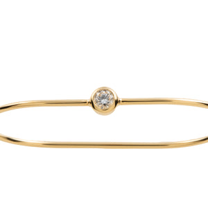 18K INDÚSTRIA Double Finger Ring with Diamond
