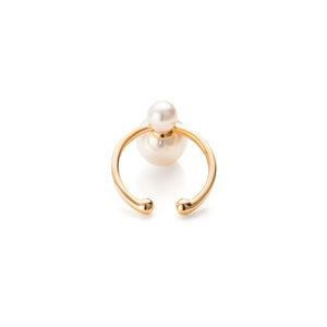 Double Akoya Pearl Ear Cuff